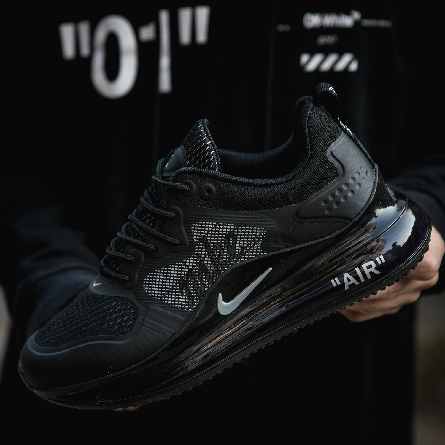 2020 Nike Air Max 720 All Black - Click Image to Close